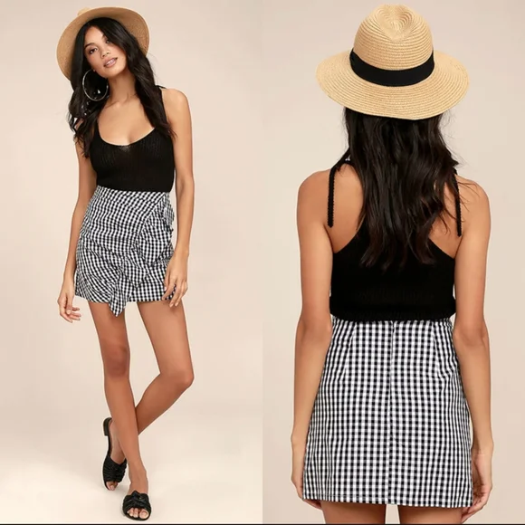 Lulus Skirts Lulus Collegiate Class Gingham Mini Skirt Poshmark